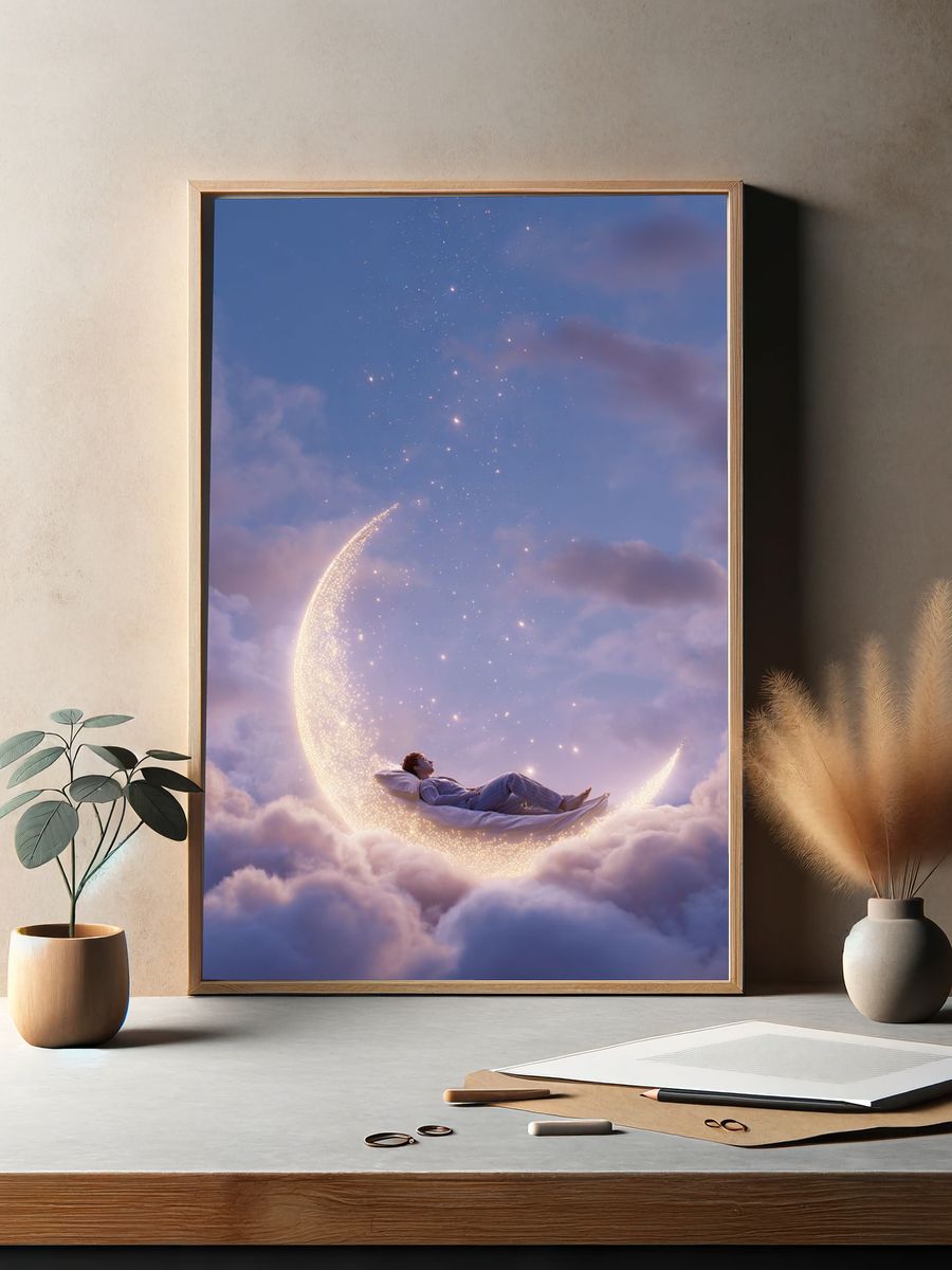 Dreaming on the Moon Poster. — room view 2