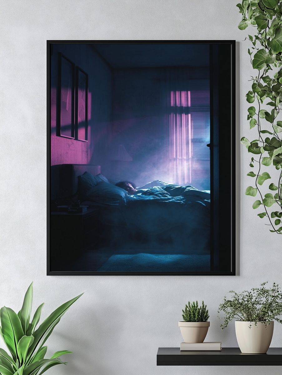 Dreamy Bedroom Scene — Fine Art Print. — room view 4
