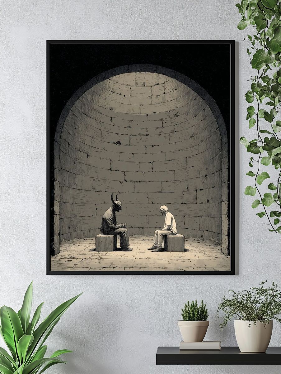 Dramatic Encounter — Fine Art Print. — room view 4
