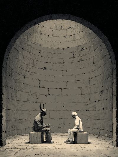 Dramatic Encounter — Fine Art Print. poster print