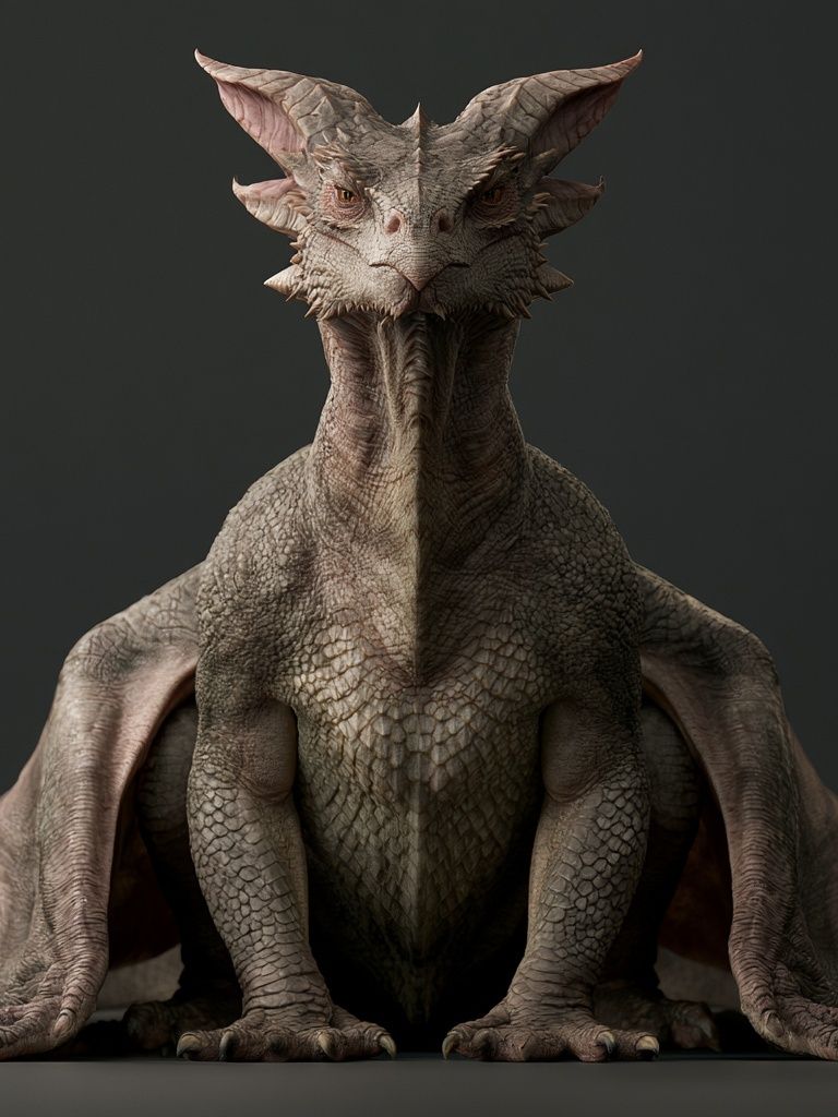 Dragon Portrait Fantasy Print. poster — illustration art