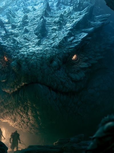 Dragon Cave Encounter Poster. poster