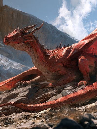 Red Dragon Mountain Print.