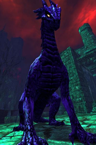 Dark Dragon Fantasy Poster. poster