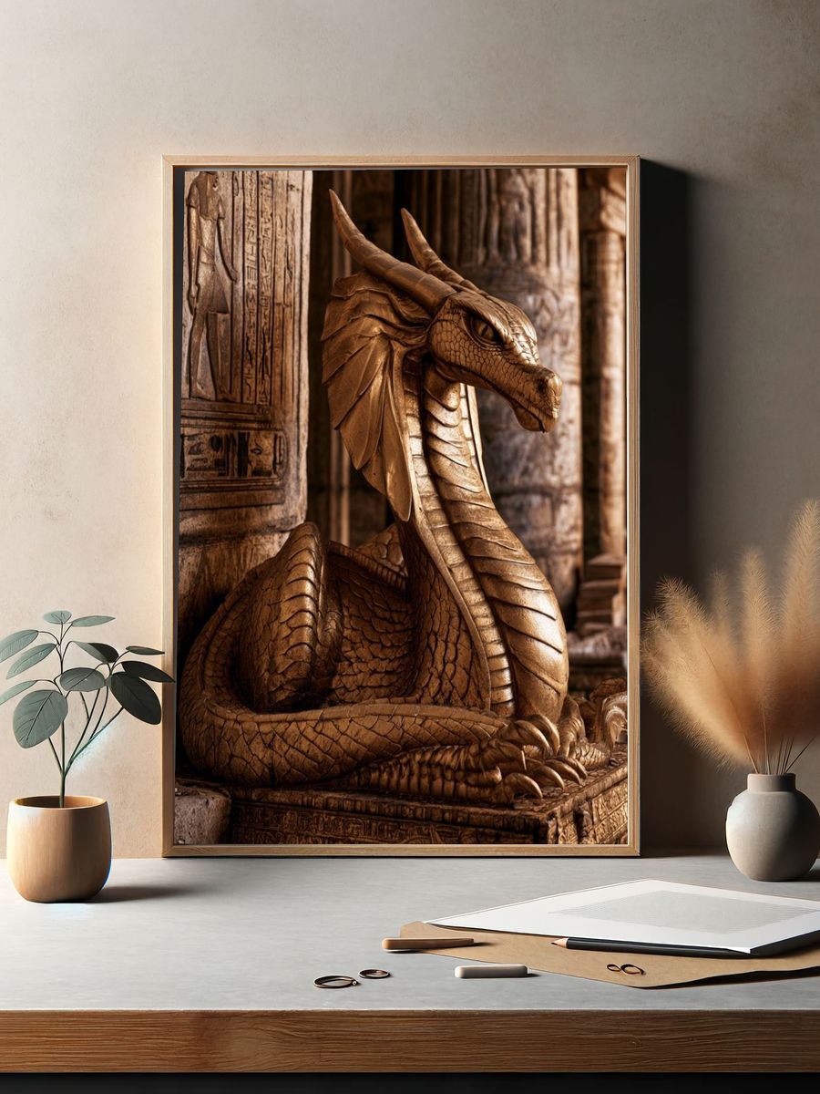 Golden Dragon Temple Poster. — room view 2