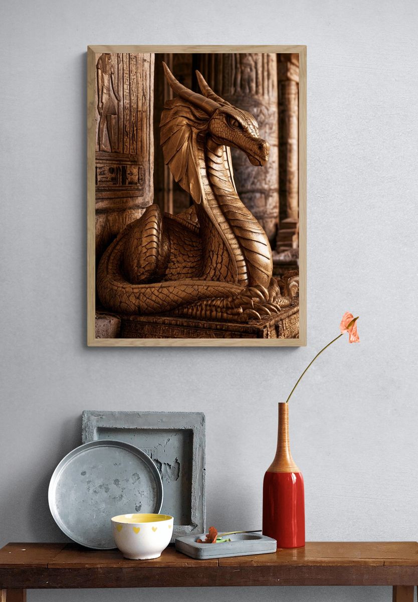 Golden Dragon Temple Poster. — room view 3