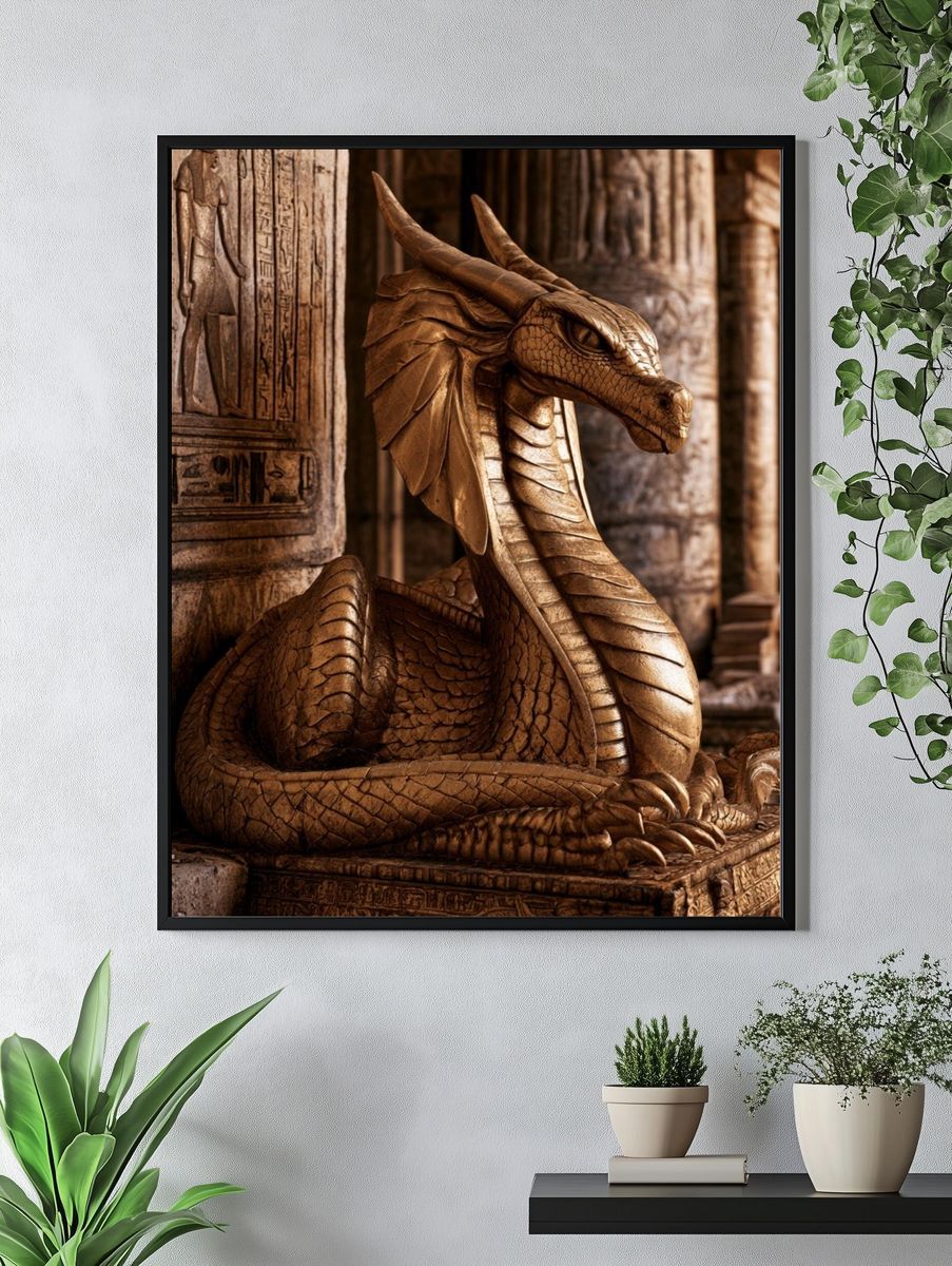 Golden Dragon Temple Poster. — room view 4