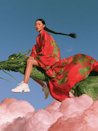 Dragon Rider Fashion Poster.