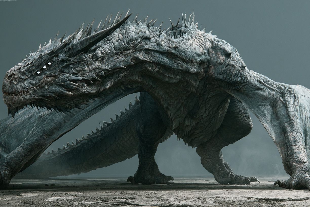 Dragon Creature Illustration Poster. poster detail