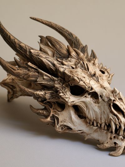 Dragon Skull Photography Poster.