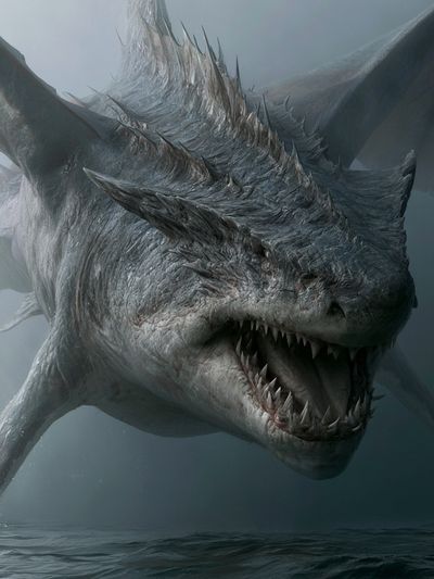 Sea Dragon Fantasy Poster.