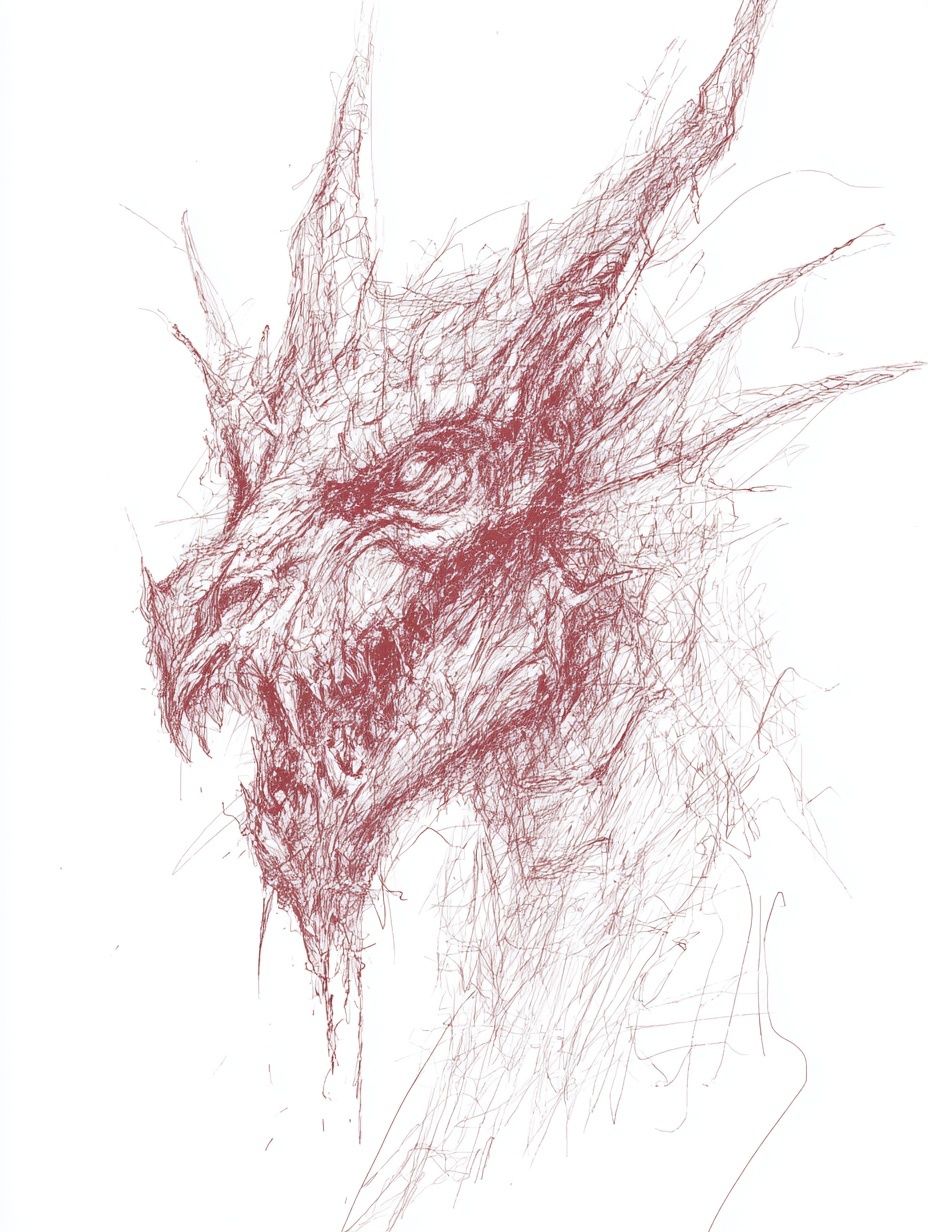 Dragon Head — Illustration Print. poster detail