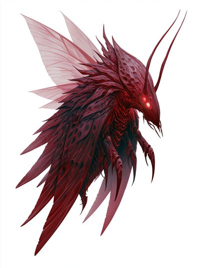 Crimson Dragon Digital Art Poster. poster