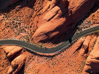 Winding Desert Road — Photography Print. poster print