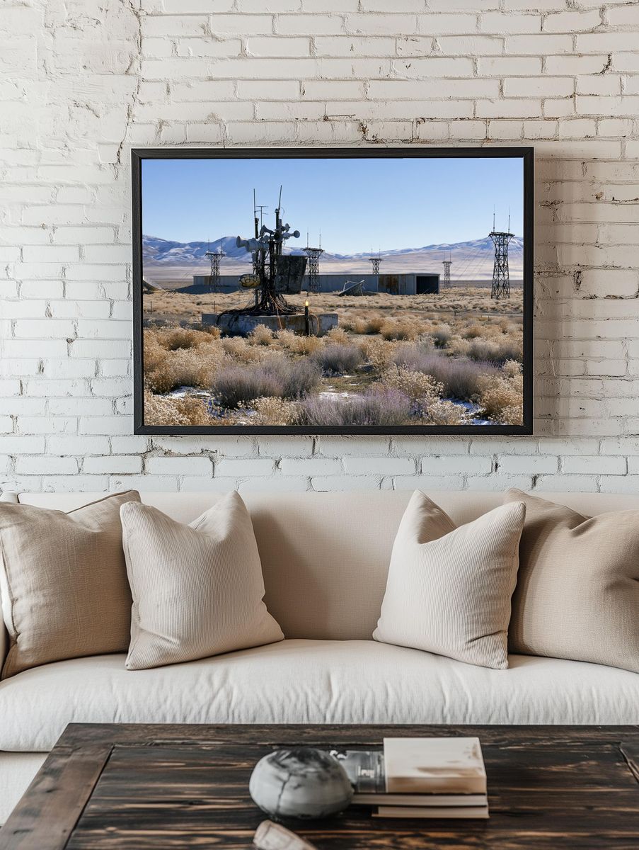 Desert Radio Station Photography Poster. room preview