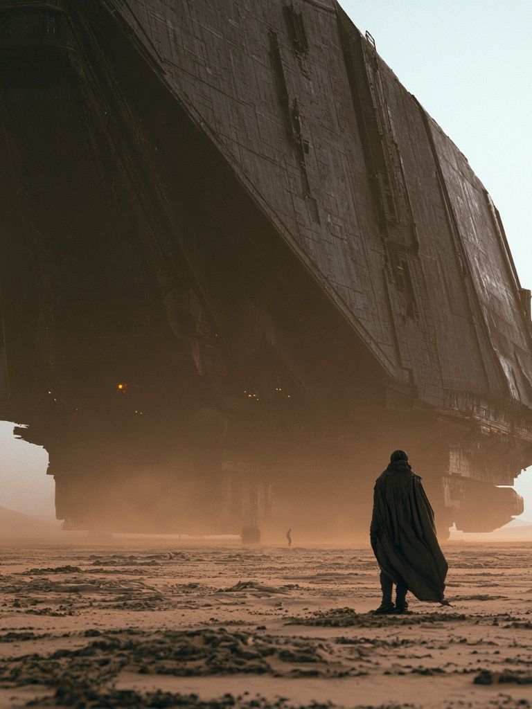 Desert Sci-Fi Monolith Poster. poster — illustration art