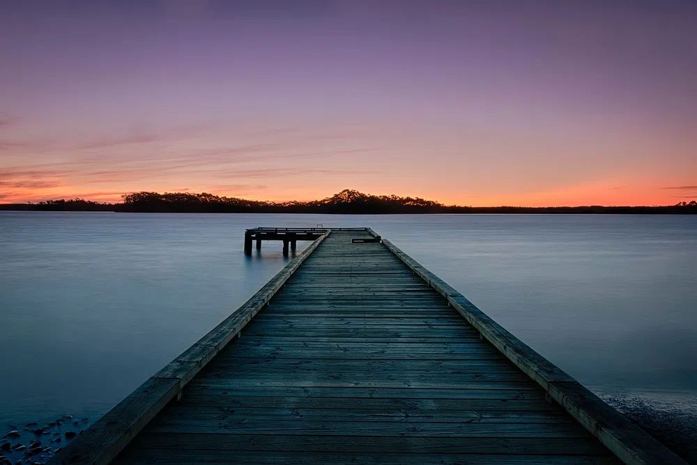 Serene Dock at Sunset — Photography Print. poster — photography art