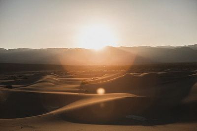 Desert Sunset Landscape Poster.
