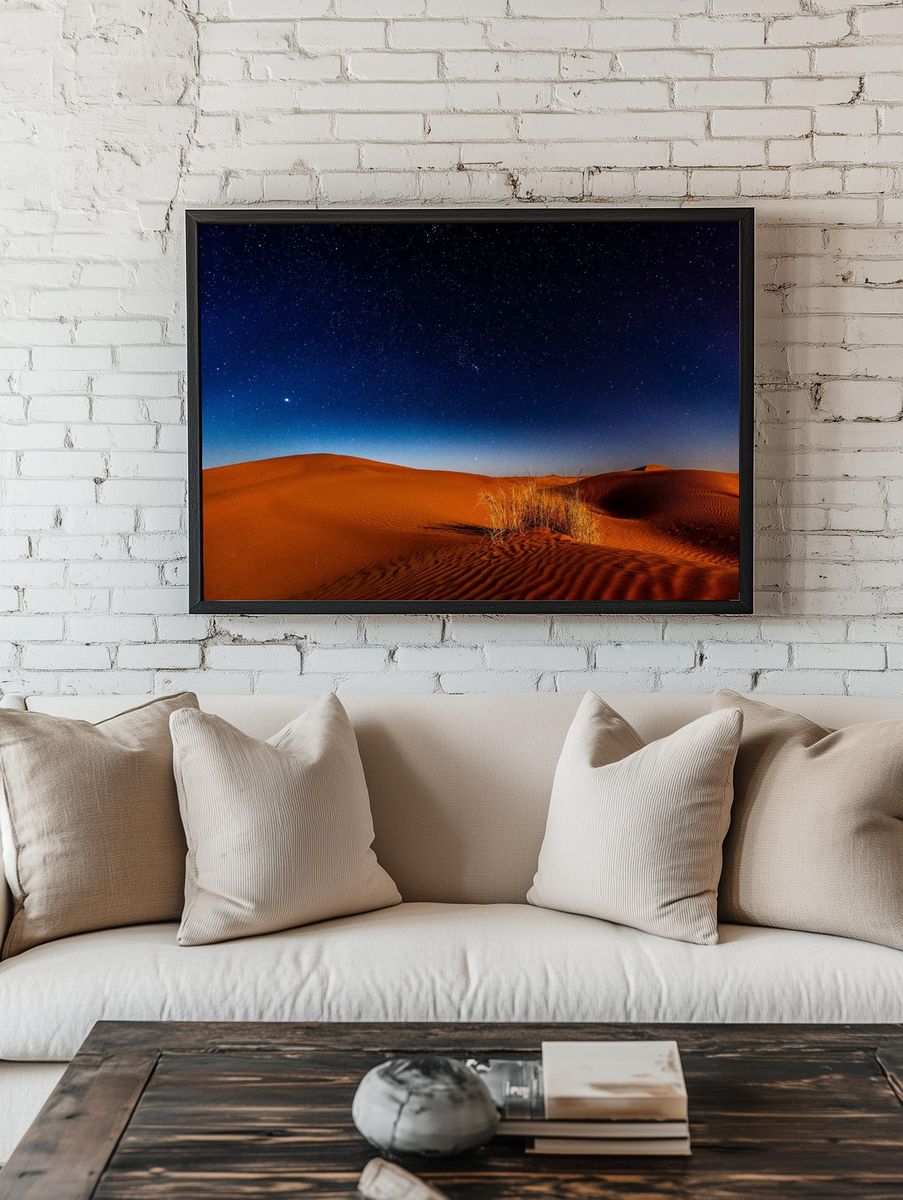 Desert Night Sky Poster. — room view 1