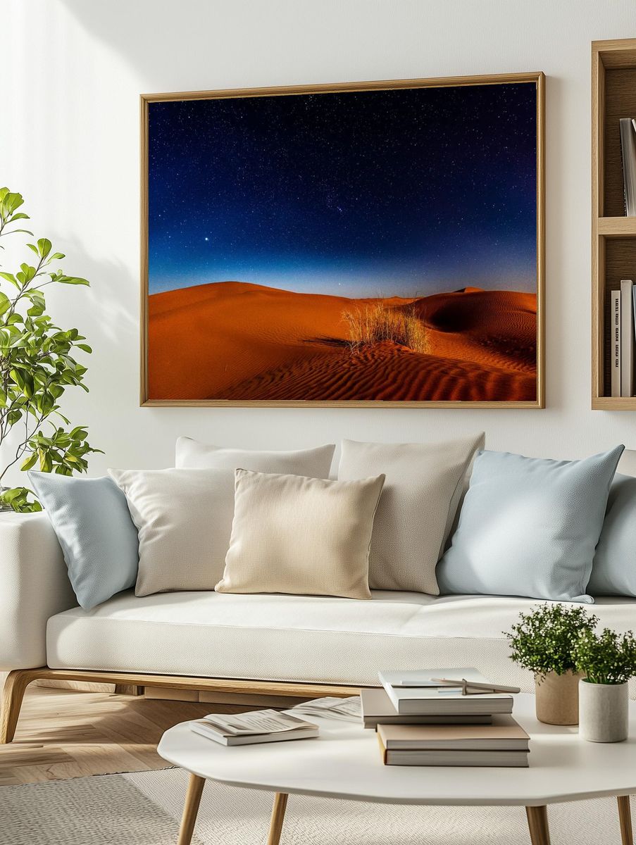 Desert Night Sky Poster. — room view 2