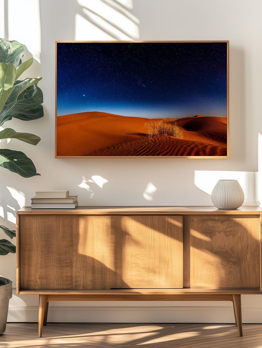 Desert Night Sky Poster. — room view 3
