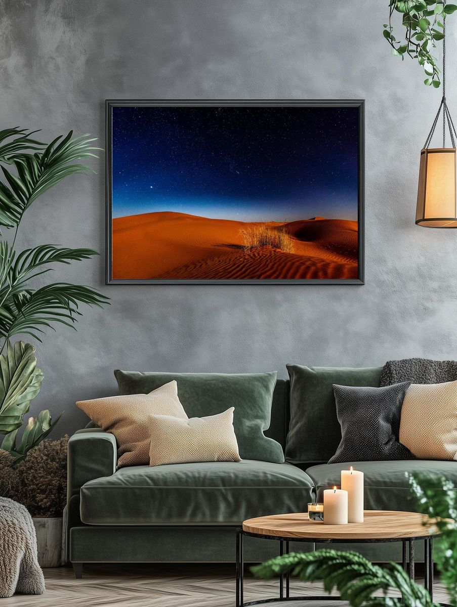 Desert Night Sky Poster. — room view 4