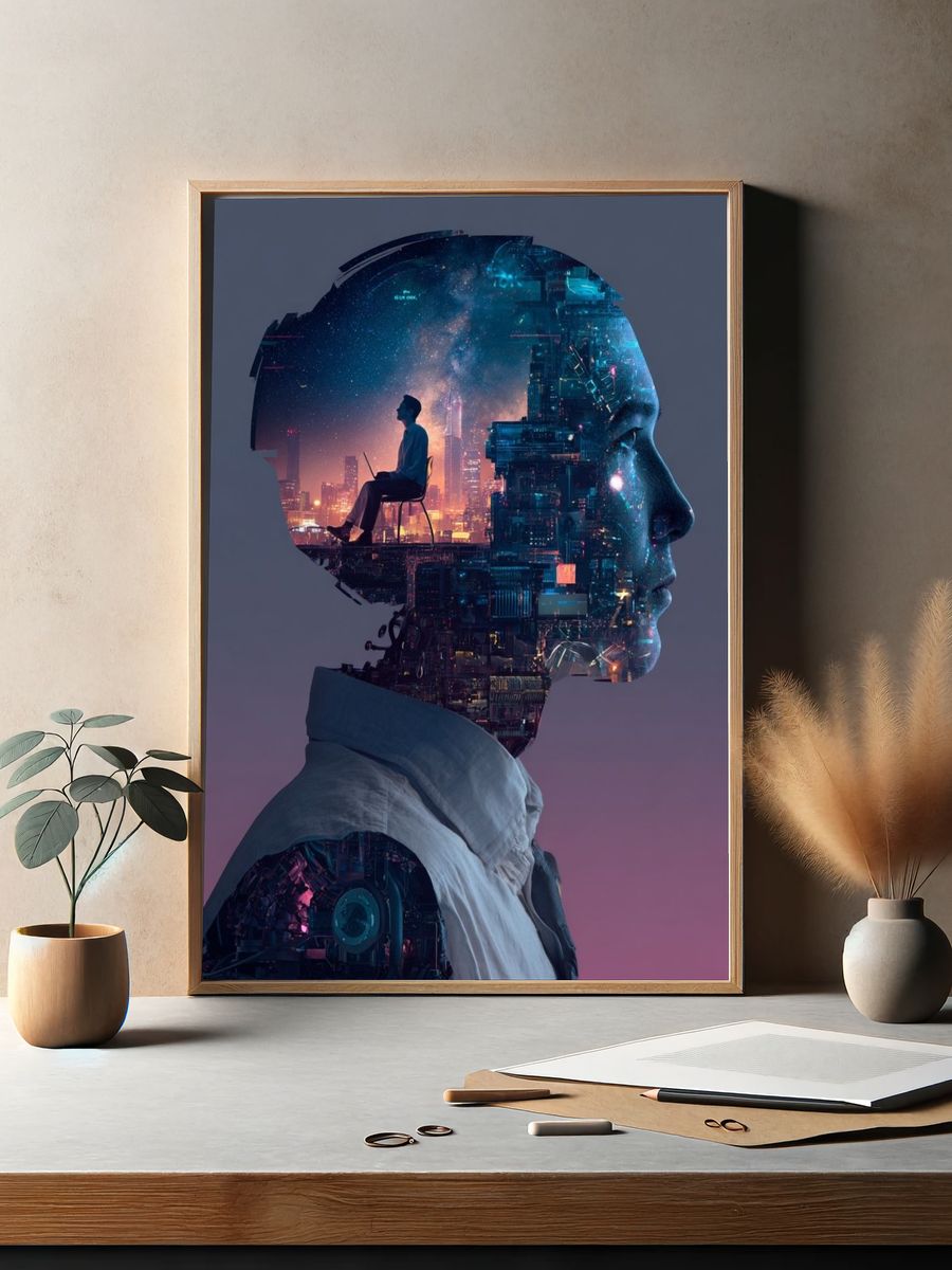 Dreamscape — Surrealism Print. — room view 2