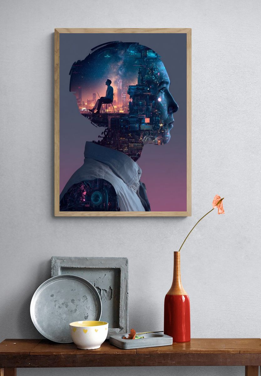 Dreamscape — Surrealism Print. — room view 3
