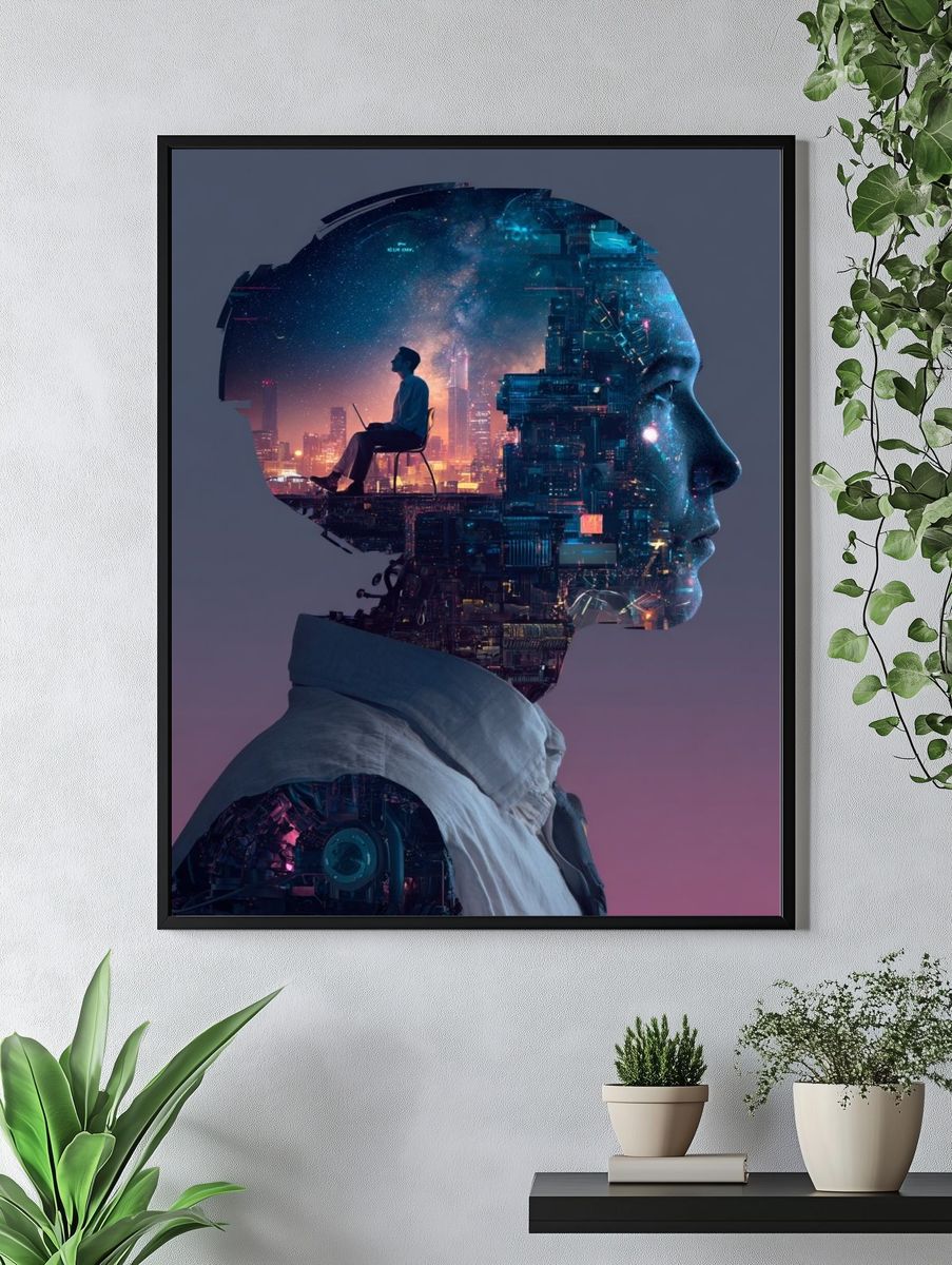 Dreamscape — Surrealism Print. — room view 4
