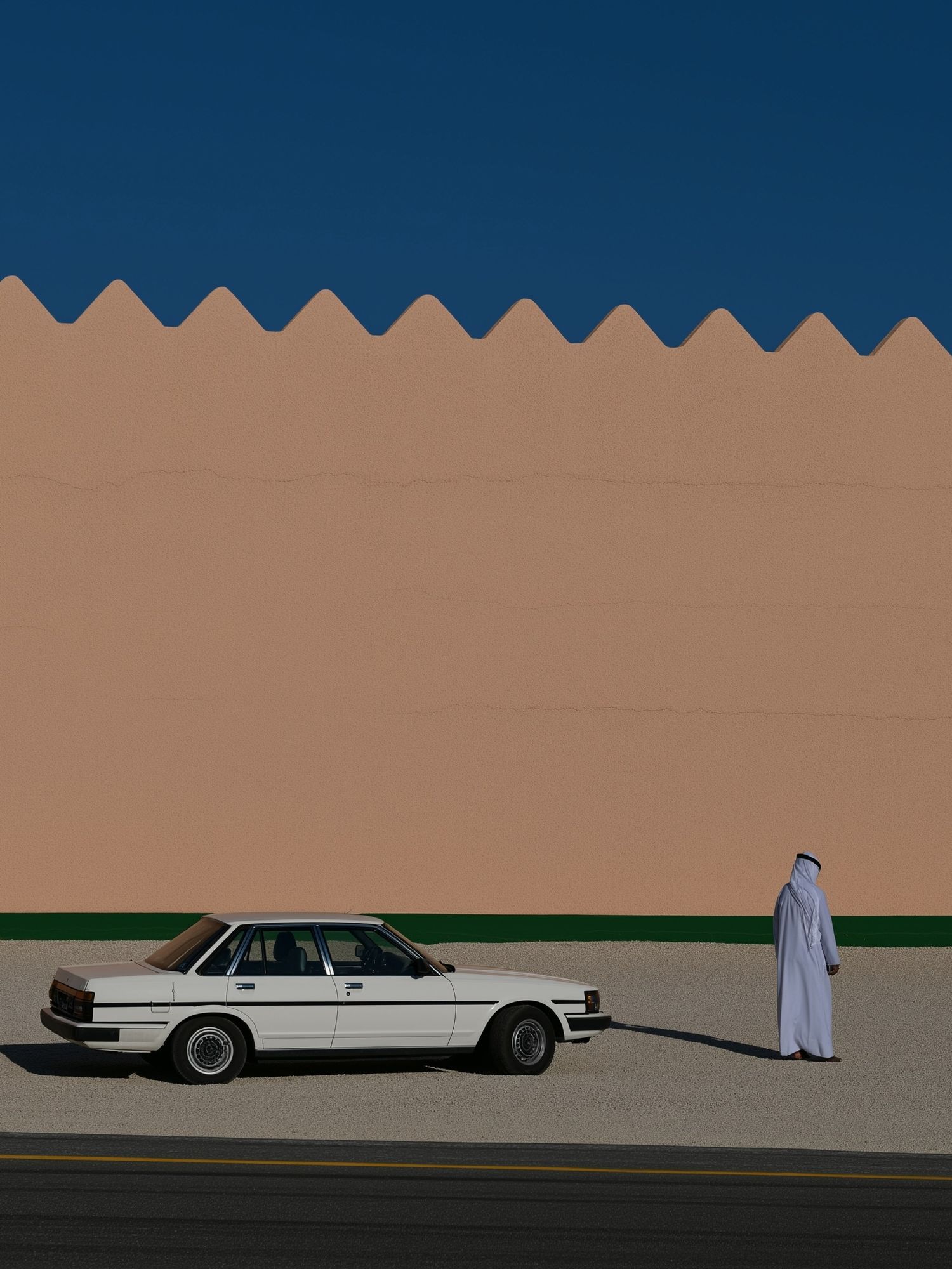 Desert Street Scene Photography Poster. poster detail