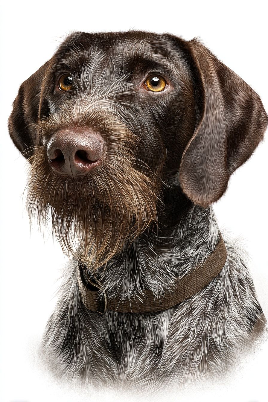 German Shorthaired Pointer Portrait Poster. poster — animals art