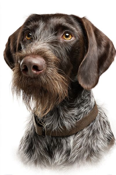German Shorthaired Pointer Portrait Poster. poster