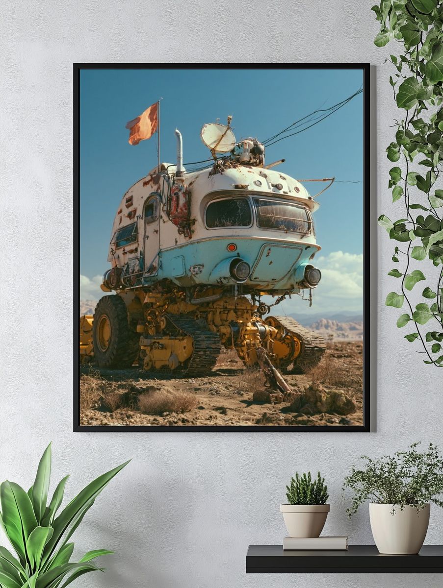 Desert Rover Surrealism Print. — room view 4