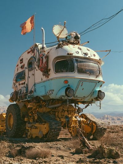 Desert Rover Surrealism Print.