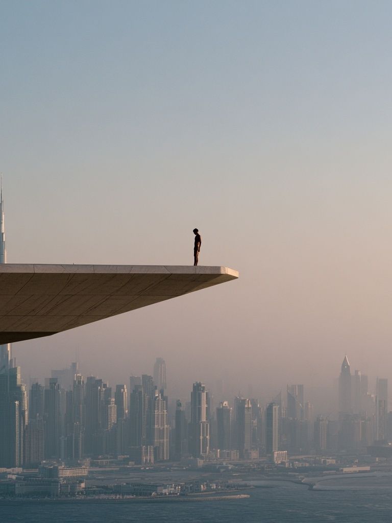 Dubai Skyline Viewpoint Photography Poster. poster detail