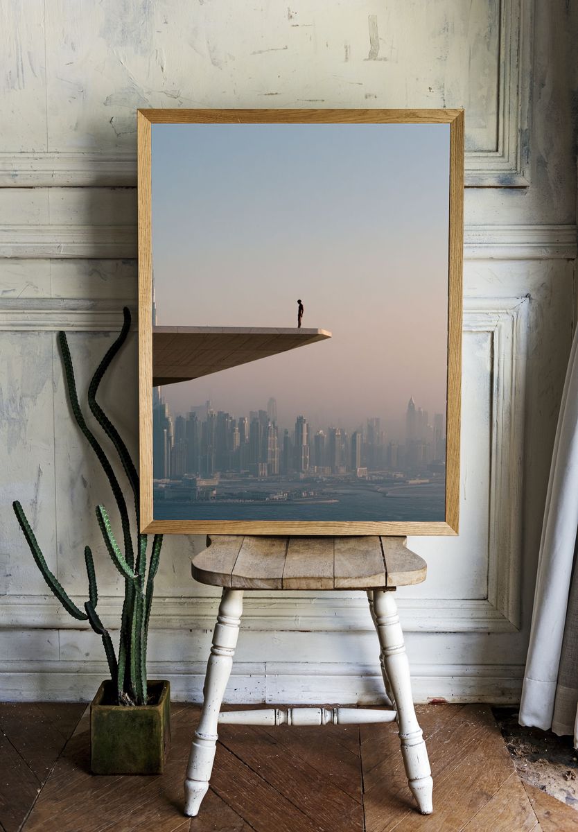 Dubai Skyline Viewpoint Photography Poster. room preview