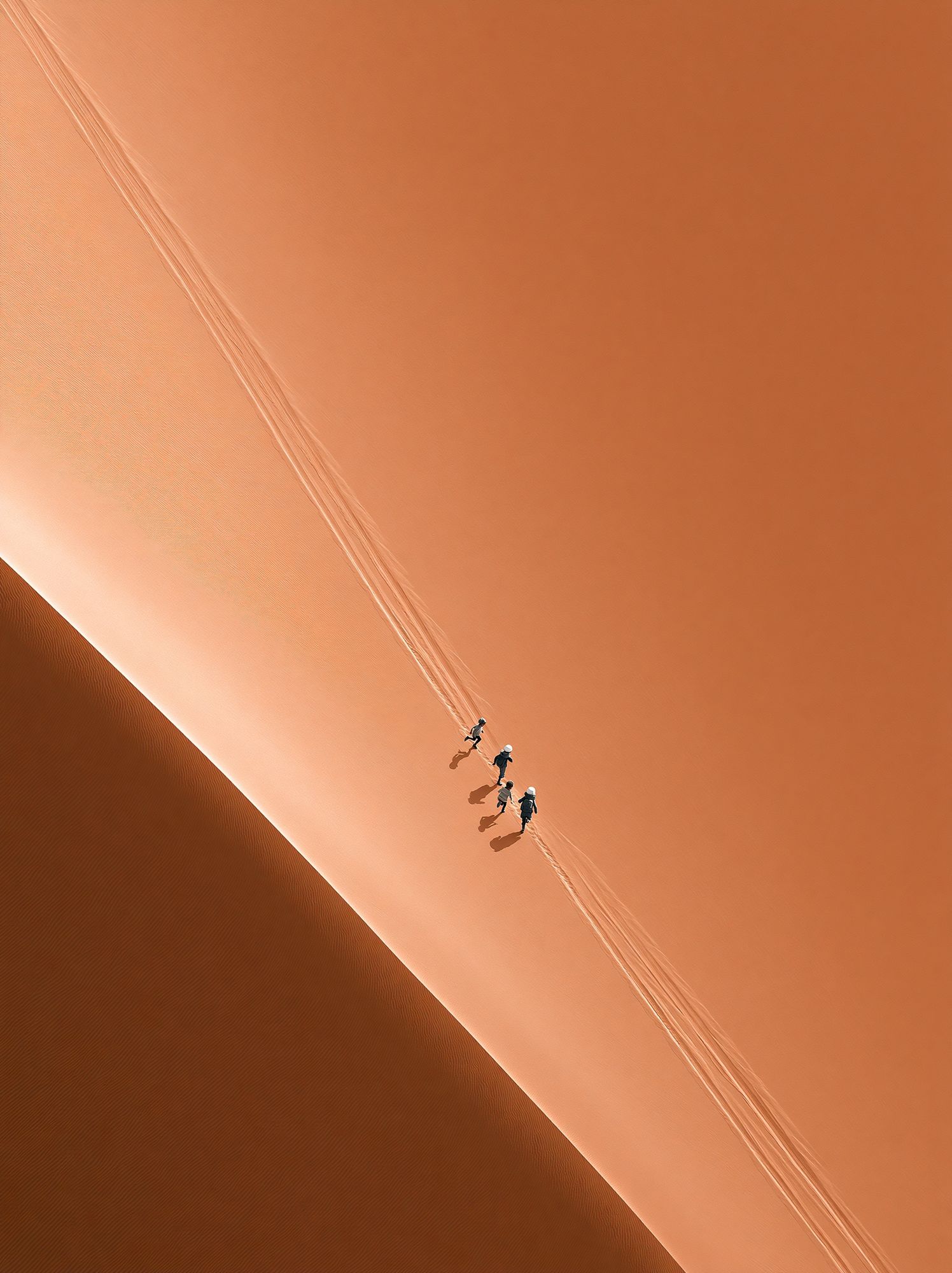 Desert Dune Hikers Photography Poster. poster — photography art