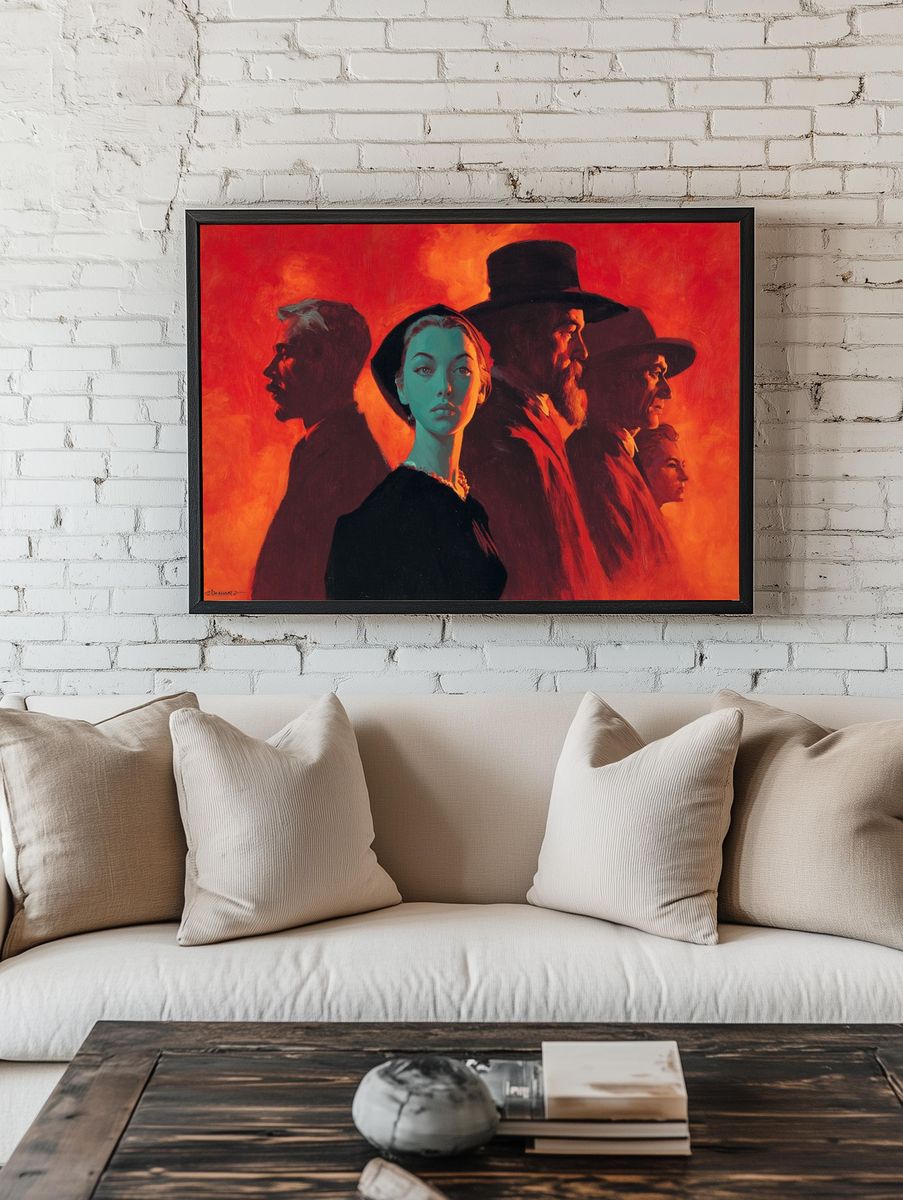 Dramatic Portraits — Vintage Print. — room view 1