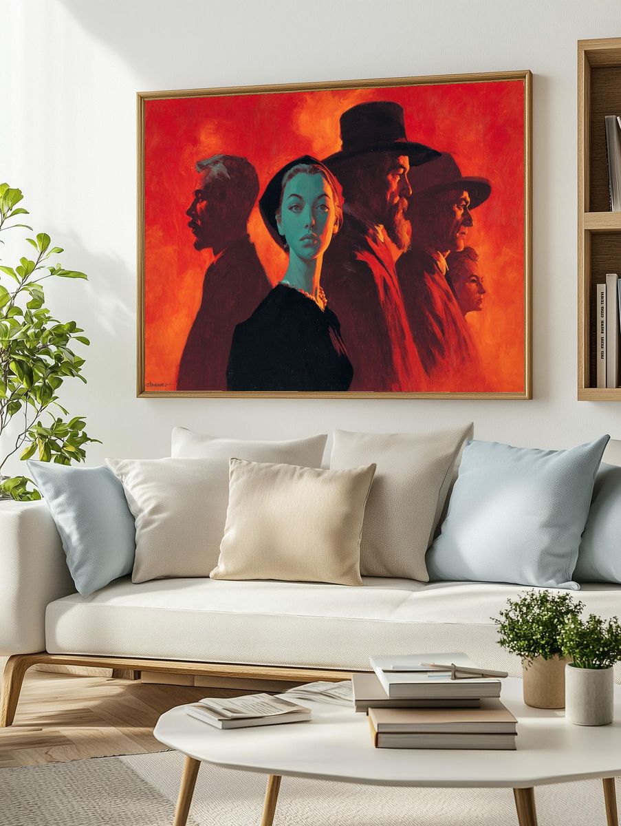 Dramatic Portraits — Vintage Print. — room view 2