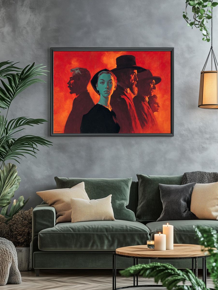 Dramatic Portraits — Vintage Print. — room view 4