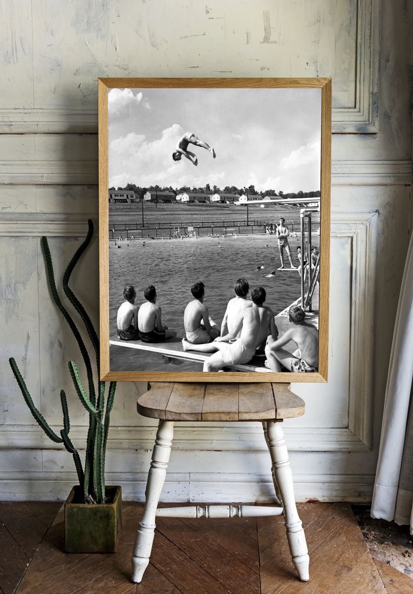 Diving into Summer — Vintage Print. room preview