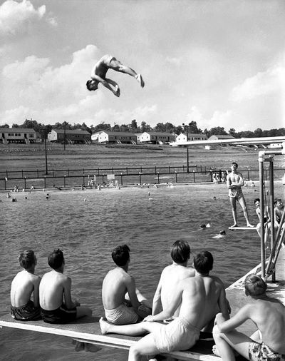 Diving into Summer — Vintage Print.
