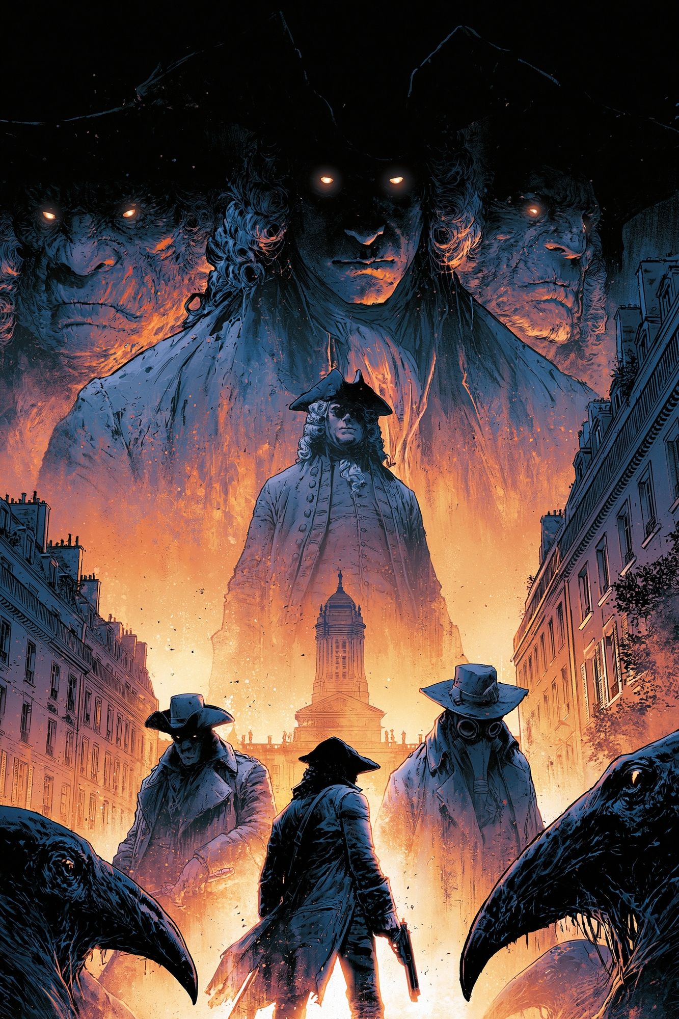 Dark Western Horror Illustration Poster. poster detail