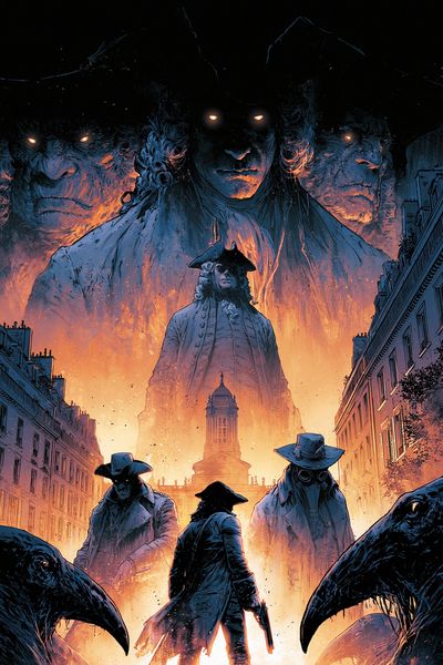 Dark Western Horror Illustration Poster. poster