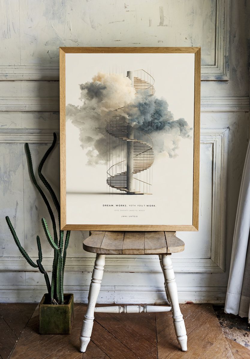 Dream Works — Surrealism Print. — room view 1