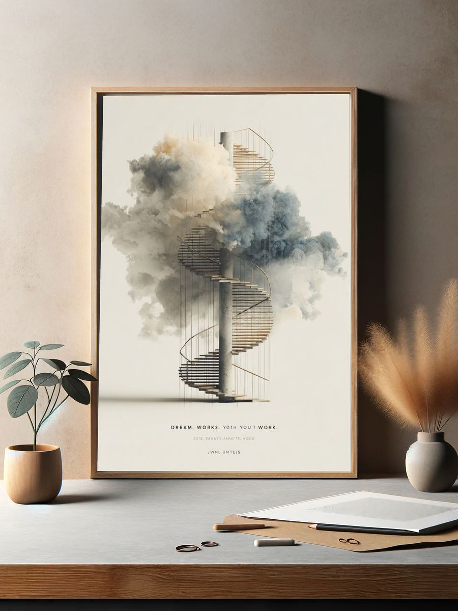 Dream Works — Surrealism Print. — room view 2