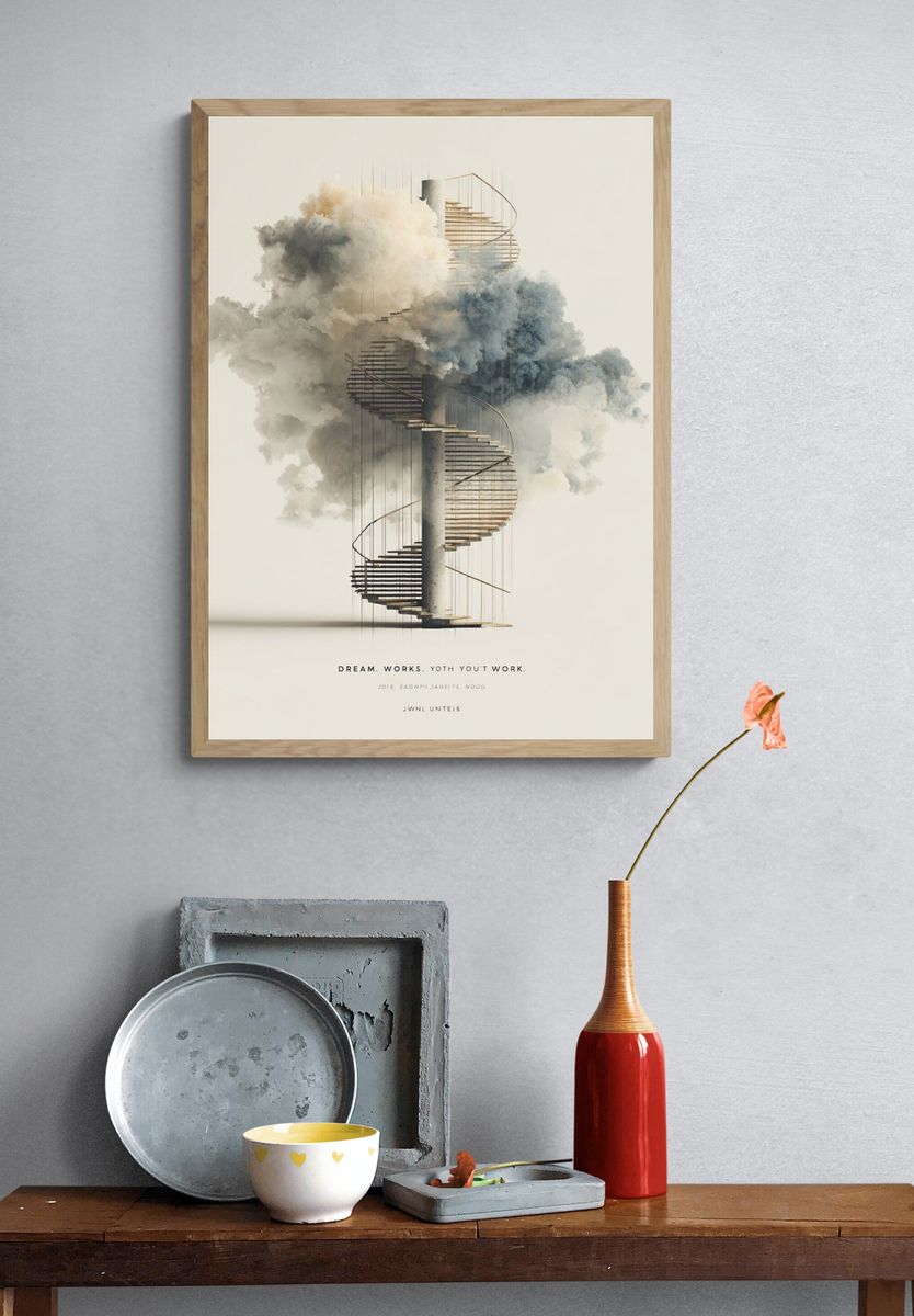 Dream Works — Surrealism Print. — room view 3