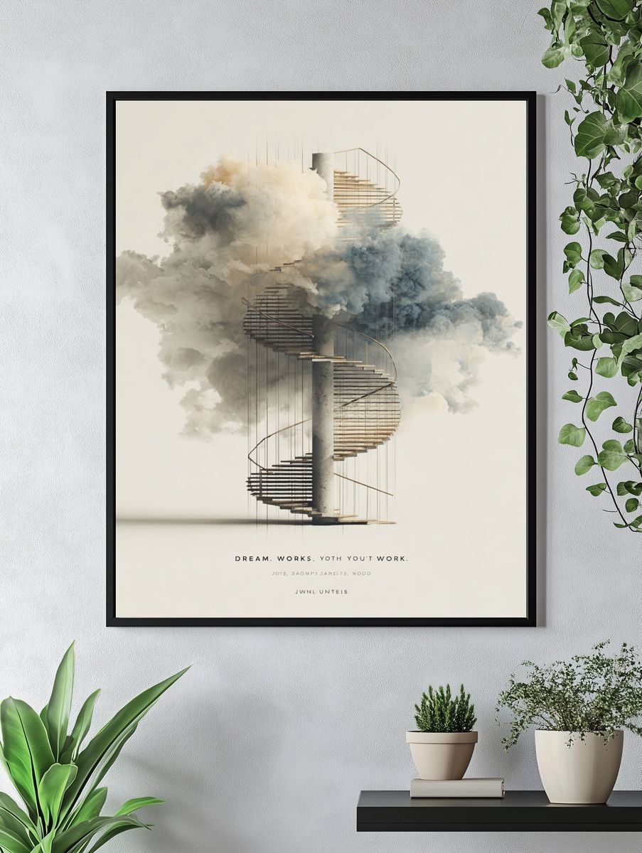 Dream Works — Surrealism Print. — room view 4