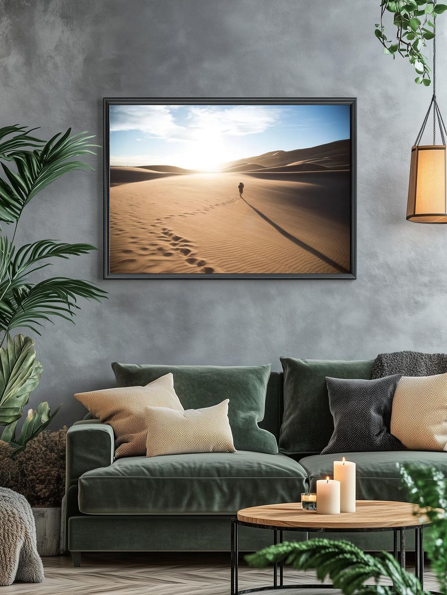 Desert Wanderer — Photography Print. — room view 4