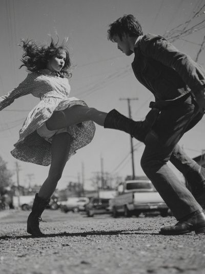 Dynamic Dance in Black and White Poster. poster print